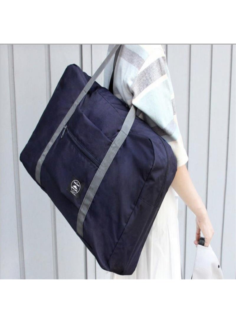 Korean Large Capacity Folding Travel Organizer BagNavy blue Navy blue