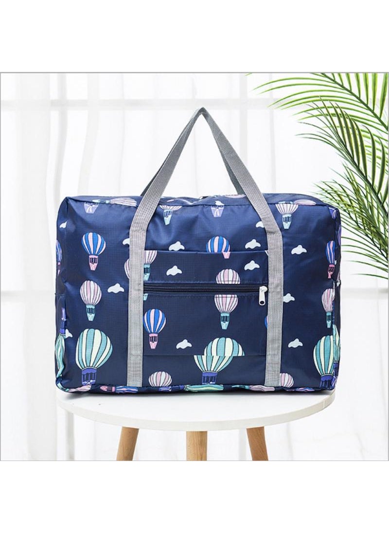 Korean Large Capacity Folding Travel Organizer BagDark blue balloon Dark blue balloon