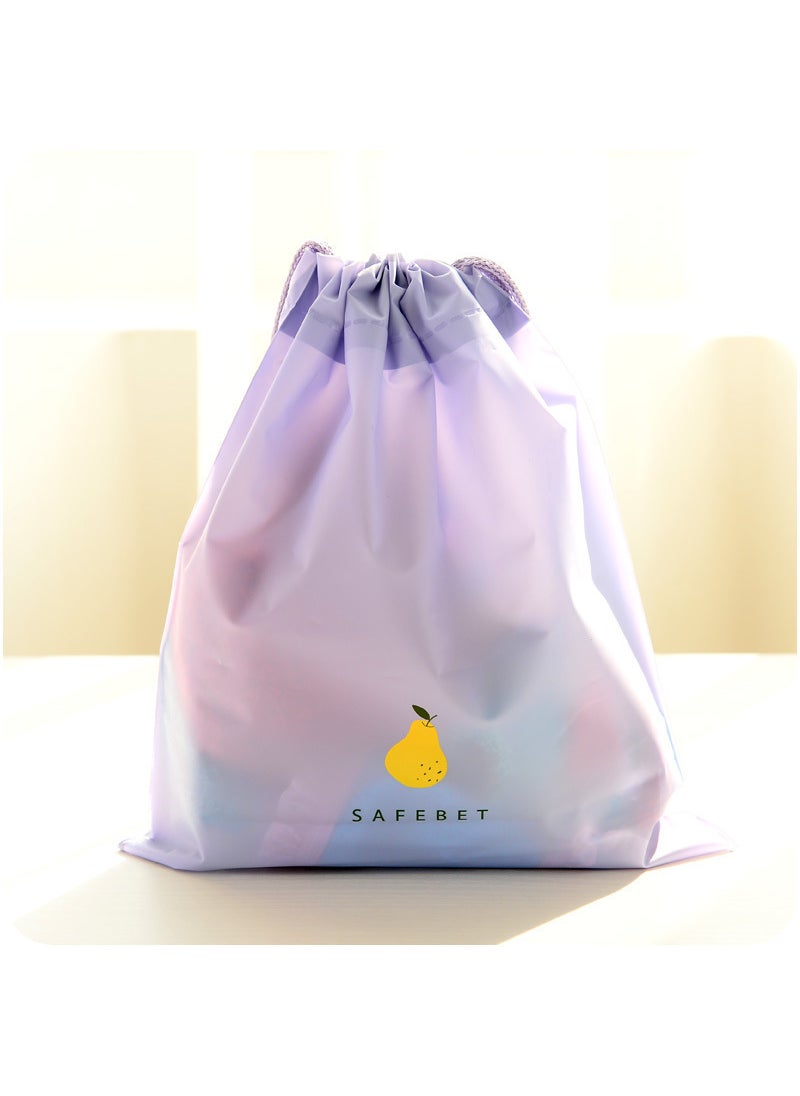 Waterproof storage bag drawstring bag dustproof packing bag clothes shoes storage bag bag wholesaleSmall purple Small purple