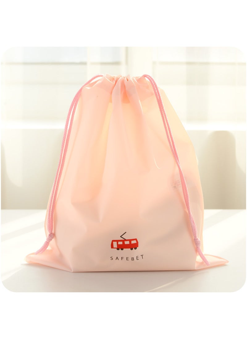 Waterproof storage bag drawstring bag dustproof packing bag clothes shoes storage bag bag wholesaleMedium Pink Medium Pink