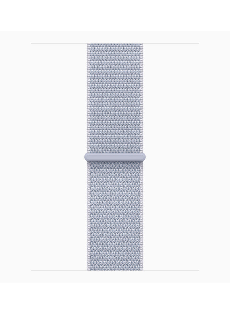 Watch SE (2024) GPS + Cellular 44mm Silver Aluminium Case With Blue Cloud Sport Loop