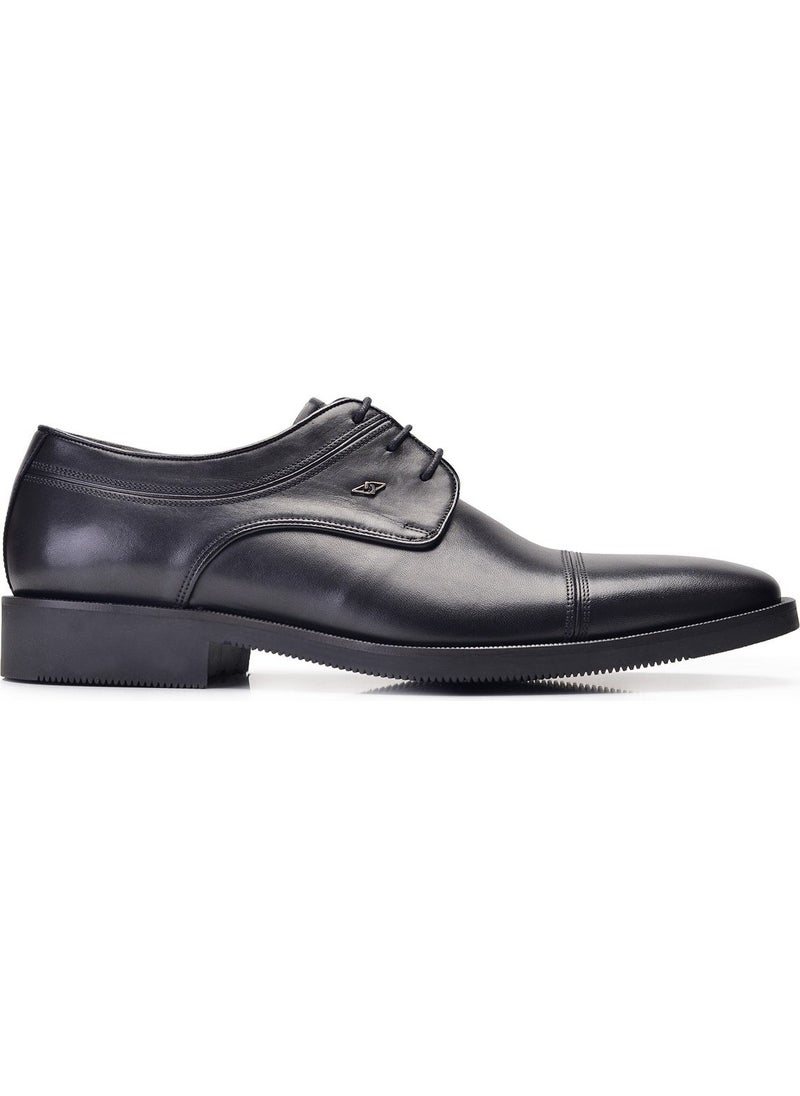 Black Casual Lace-Up Men's Shoes -8092-