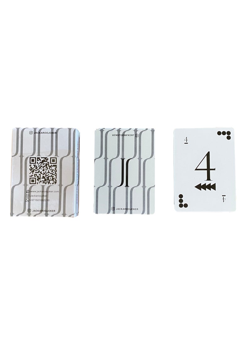 Jackaroo Cards 100% plastic original Classic  White color