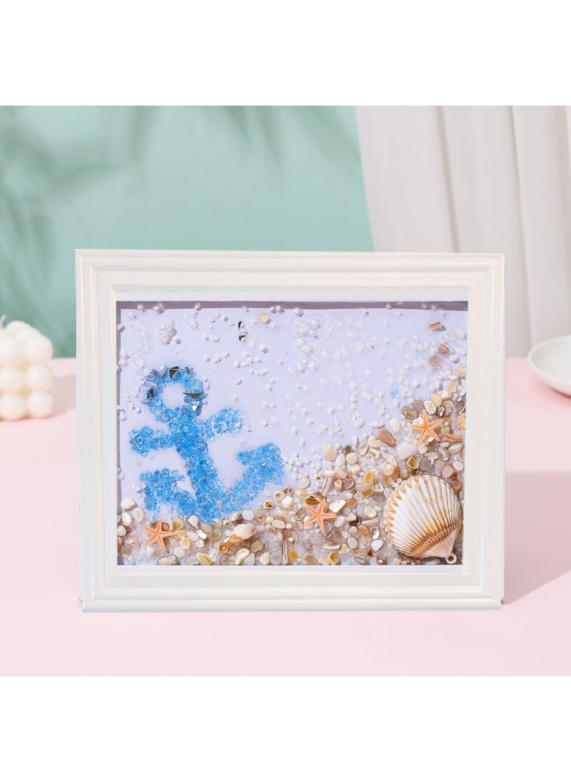 New DIY Resin Art Kit Ocean Craft Anchor material package + photo frame