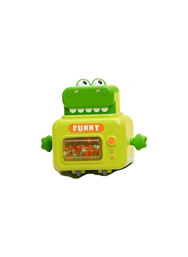 Press Cute Scooter ABS Material Sum Hollow Sound Cute Toy Colour:Green