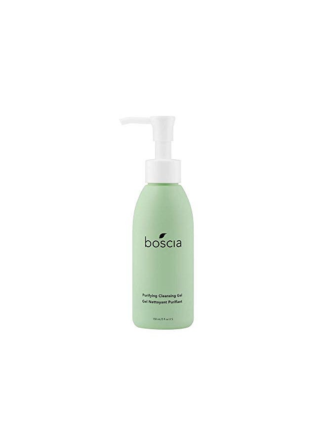 boscia Purifying Cleansing Gel - Vegan Cruelty-Free Skincare. Tea Tree Face Cleanser, Natural Gentle Hydrating Green Tea Antioxidant Deep Face Wash 5 Fl Oz