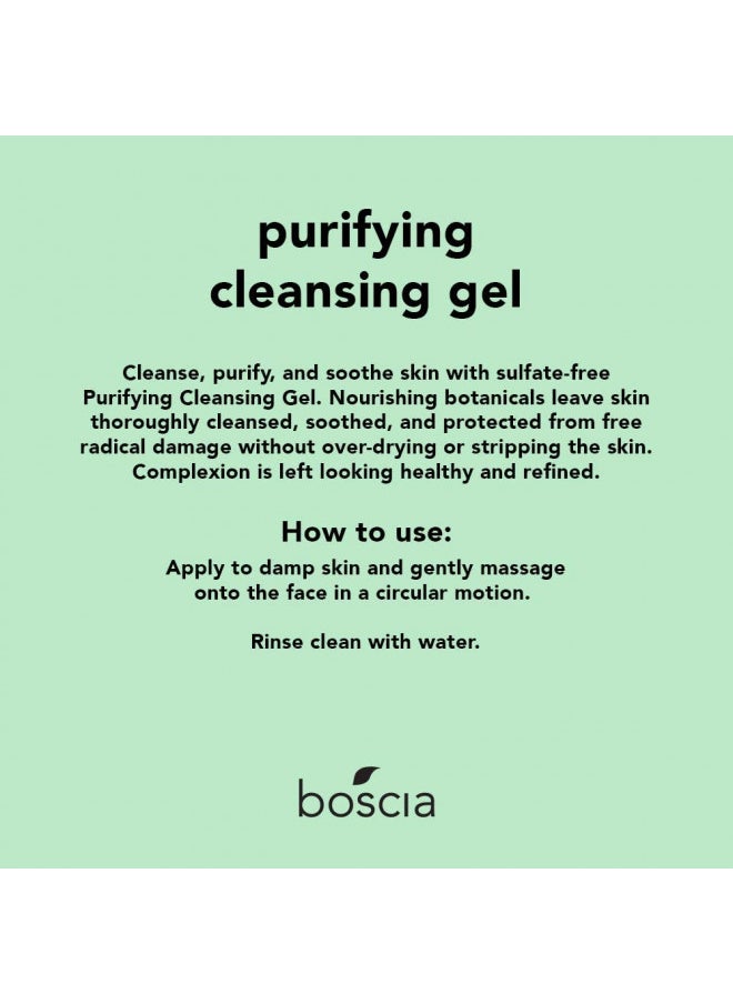 boscia Purifying Cleansing Gel - Vegan Cruelty-Free Skincare. Tea Tree Face Cleanser, Natural Gentle Hydrating Green Tea Antioxidant Deep Face Wash 5 Fl Oz