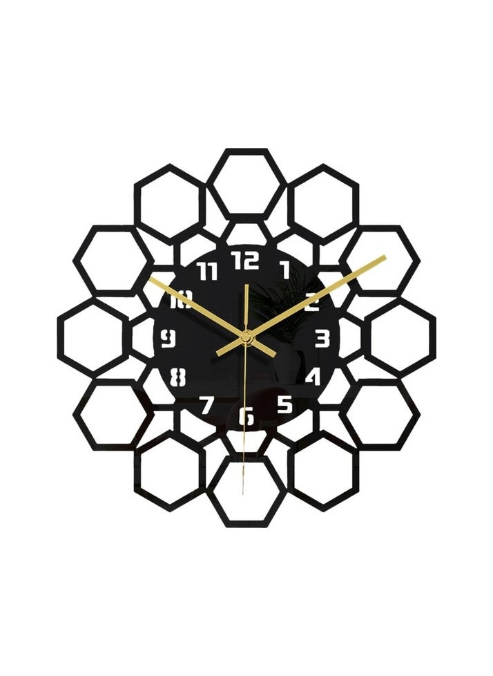 Decorative wall clock Colour:Black