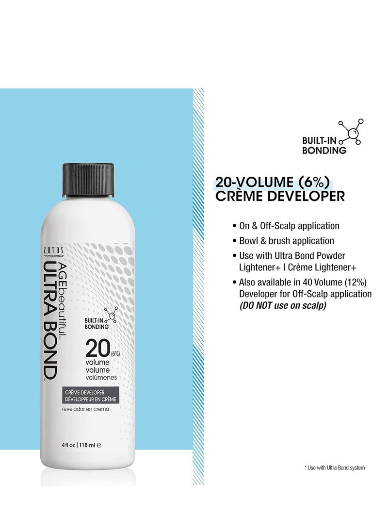 ULTRA BOND 20 or 40 Volume Creme Developer For Hair Coloring - Bond Building to Strengthen & Protect Hair