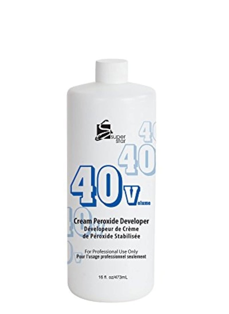 Super Star Cream Peroxide Developer 40 Volume - 16 Oz