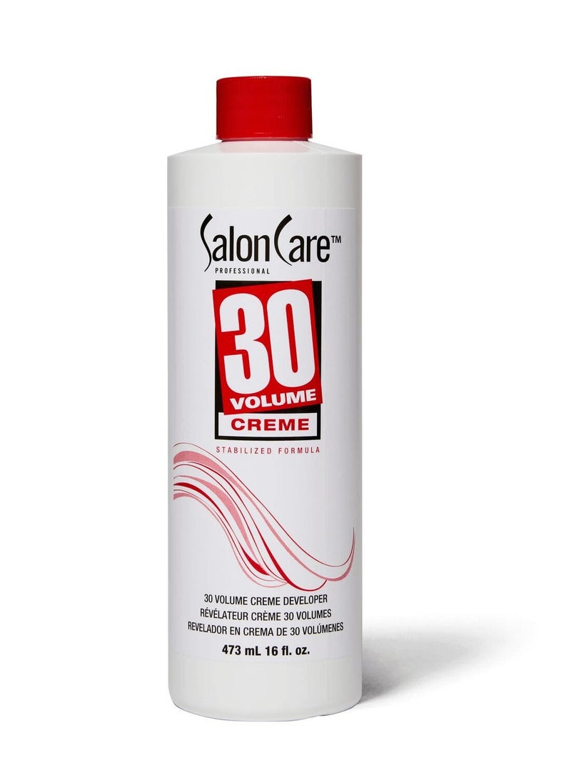 Salon Care 30 Volume Creme Developer 16 Oz