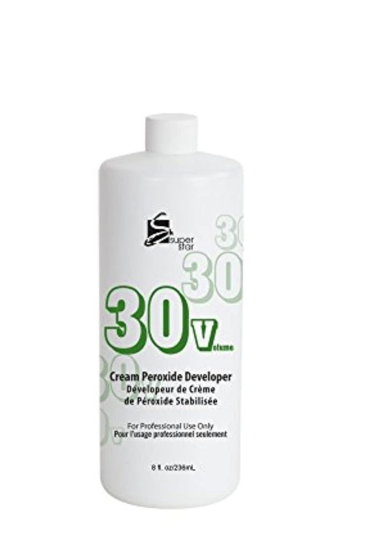 Super Star Cream Peroxide Developer 30 Volume - 8 Oz