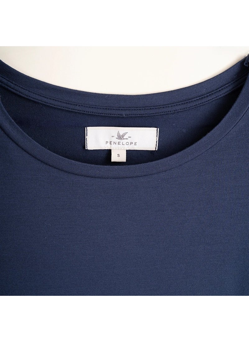 Women's Short Sleeve T-Shirt XL Navy Blue - Baily Collection