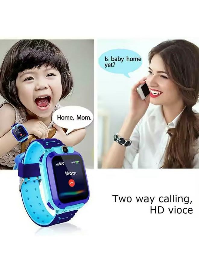 Kids Smart Watch Phone Music Smart Wrist Watch for 3-12 Year Old Boys Girls with Camera Sim Card Slot Touch Screen Game Watch Outdoor Activities Toys Childrens Day Gift