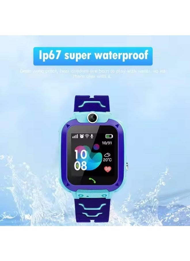 Kids Smart Watch Phone Music Smart Wrist Watch for 3-12 Year Old Boys Girls with Camera Sim Card Slot Touch Screen Game Watch Outdoor Activities Toys Childrens Day Gift