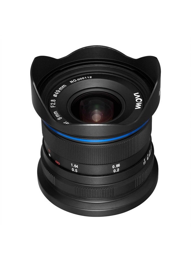 Laowa 9mm f/2.8 Zero-D SLR Ultra-Wide Lens (SLR, 15/10, Ultra Wide Lens, Sony E, Sony, Black)