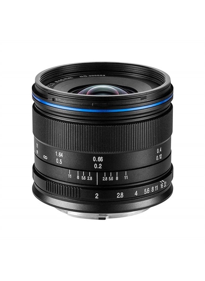 Laowa VE7520MFTSTBLK 7.5-mm Lens for Micro 4/3 Cameras (16.9 MP, HD 720 P), Black