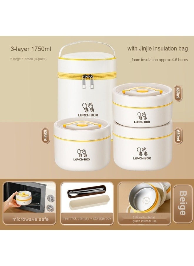 316 Stainless Steel Japanese Style Insulated Microwave Lunch Box