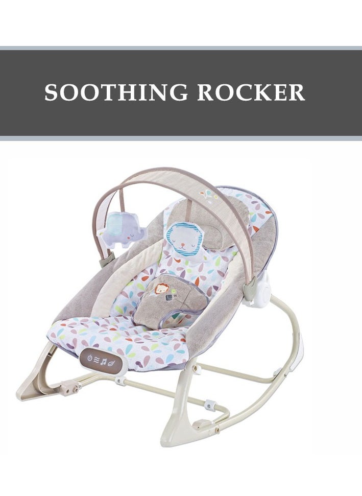 Factory Price Miller Infant Bouncer With Soothing Music,  Calm Vibrations and Removable Toys Multicolor - A