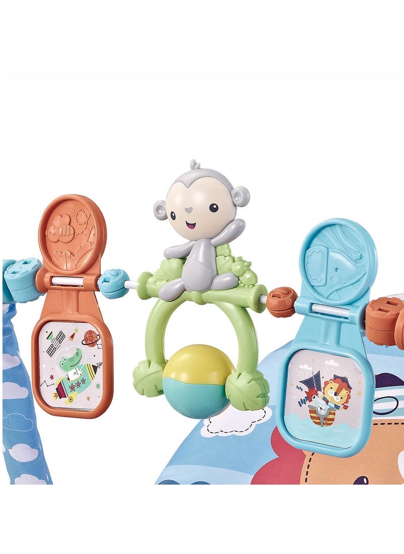 Factory Price Printed Baby Rocker With Soothing Music,  Calm Vibrations and Removable Toys - Lion