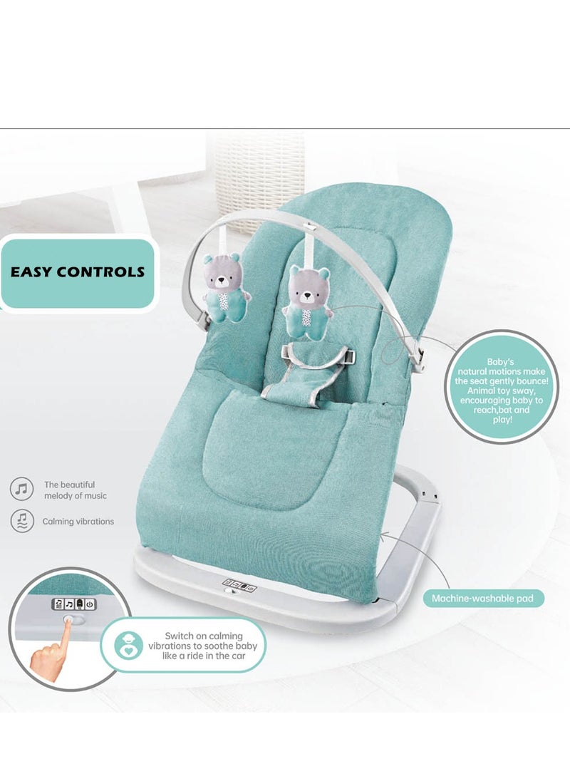 Factory Price Winston Baby Bouncer With Removable Toys and Soothing Musics - C