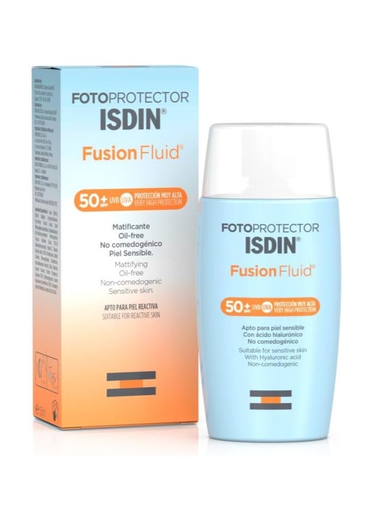 Fotoprotector Fusion Fluid SPF 50 50ml Facial Sun Cream Suitable for All Skin Types