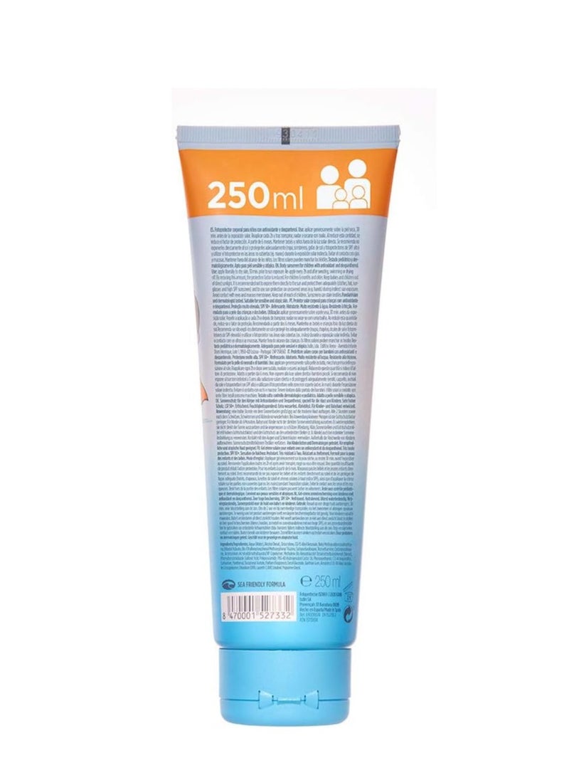 Pediatrics Gel Cream SPF 50 250ml Cooling and hydrating sun cream Suitable for all skin types