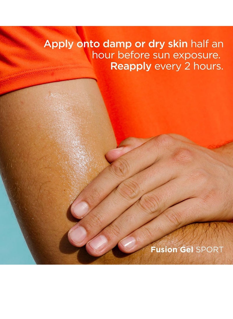 Fusion Gel SPORT SPF 50 100ml Body sun gel cream designed for sports use Ultra light and cooling 100 ml