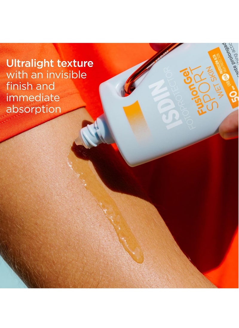 Fusion Gel SPORT SPF 50 100ml Body sun gel cream designed for sports use Ultra light and cooling 100 ml