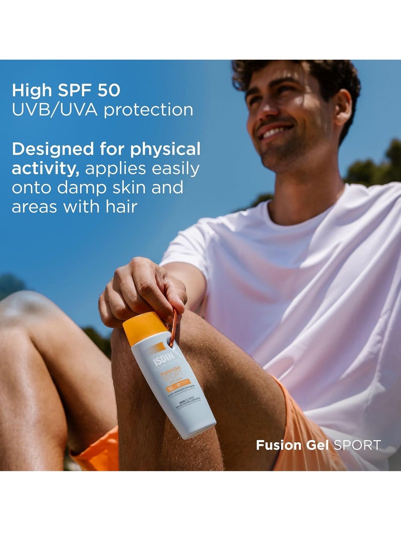 Fusion Gel SPORT SPF 50 100ml Body sun gel cream designed for sports use Ultra light and cooling 100 ml