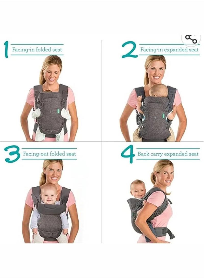 Infantino - Flip Advanced 4-in-1 Convertible Baby Carrier - Grey