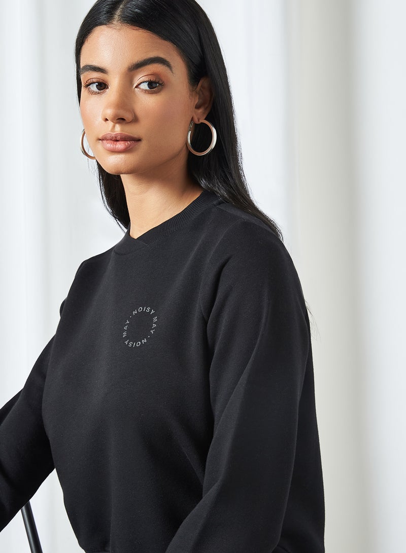 Cropped Sweatshirt Black