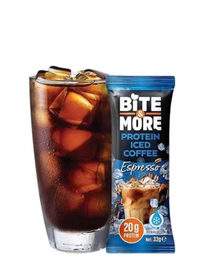 BITE & MORE PROTEIN ICED COFFEE, ESPRESSO FLAVOR 33G*10