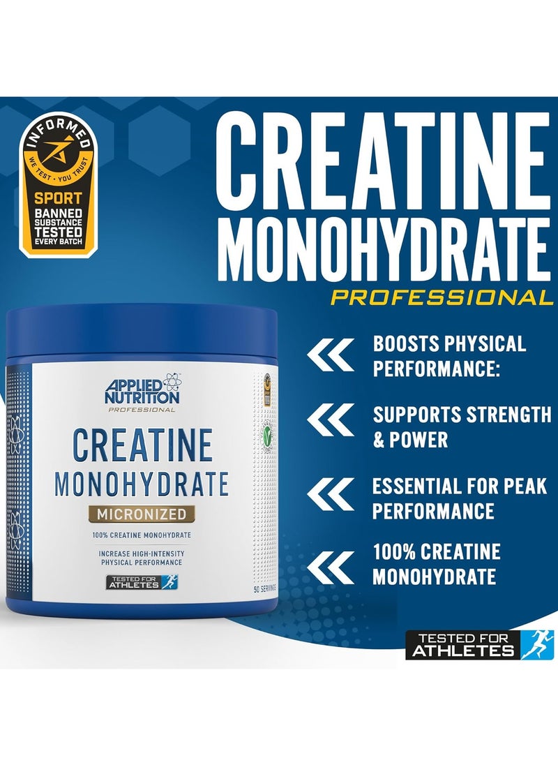 Creatine Monohydrate Micronized, Increases High Iintensity Physical Performance, Unflavored, 250g