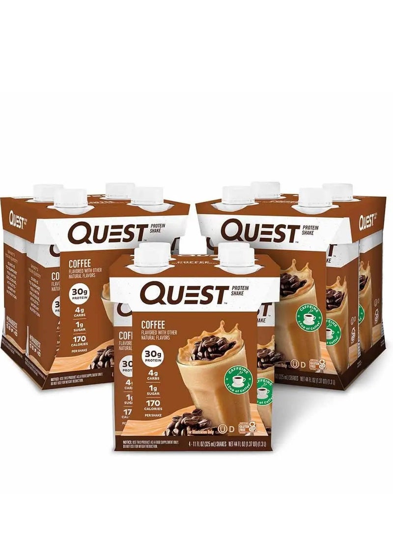 Quest Protein Shake Coffee Flavor 325ml Pack of 12