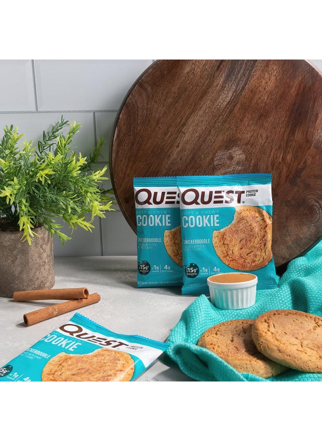 Quest Nutrition Snickerdoodle Protein Cookie, High Protein, Low Carb, Gluten Free, 12Count