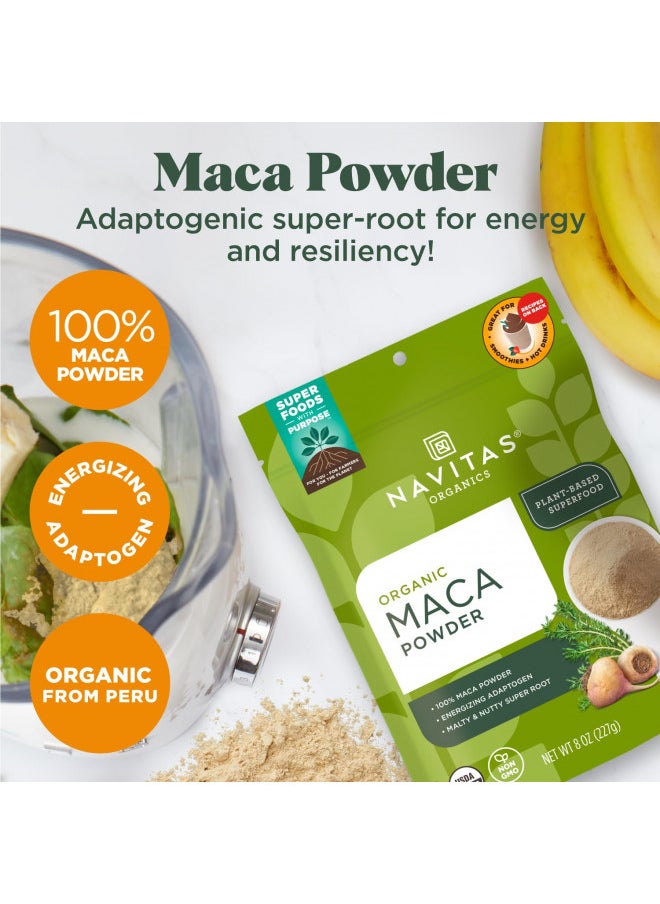 Navitas Organics Maca Powder, 16 oz. Bag, 90 Servings Organic, Non-GMO, Low Temp-Dried, Gluten-Free