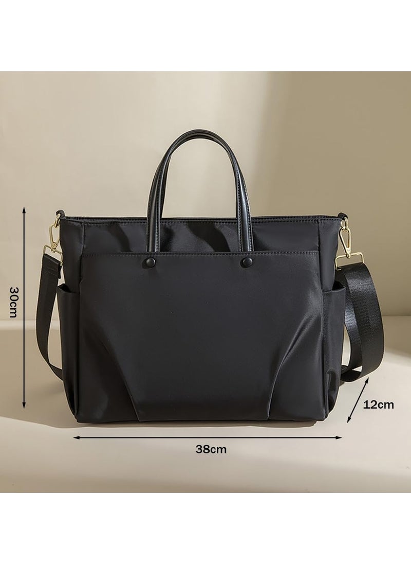 Laptop Bag Women 14 Inch, 0.55KG Light Weight Tote Bag for Laptop 15 Inch, Computer Shoulder Bag Laptop Carrying Case Stylish Handbag for Work Travel