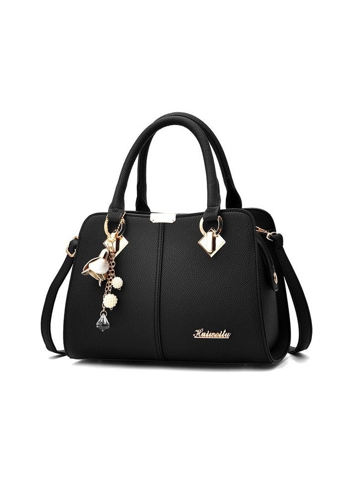 Women's Bag 2023 New High-End atmosphere Fashion Women's Bag Trendy Shoulder Hanger bag (abroad Colour:Black Sizes:14.1inch