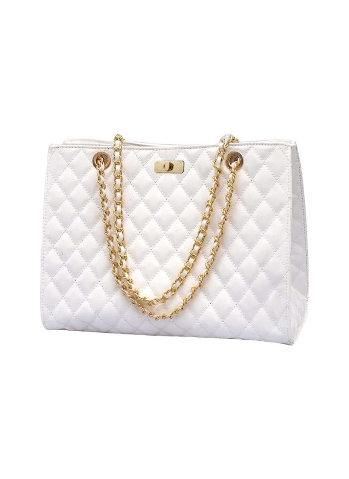 Fashion Solid Color Single Color One Shoulder Hanging Bag Europe and American diamond chain bag pu ladies back