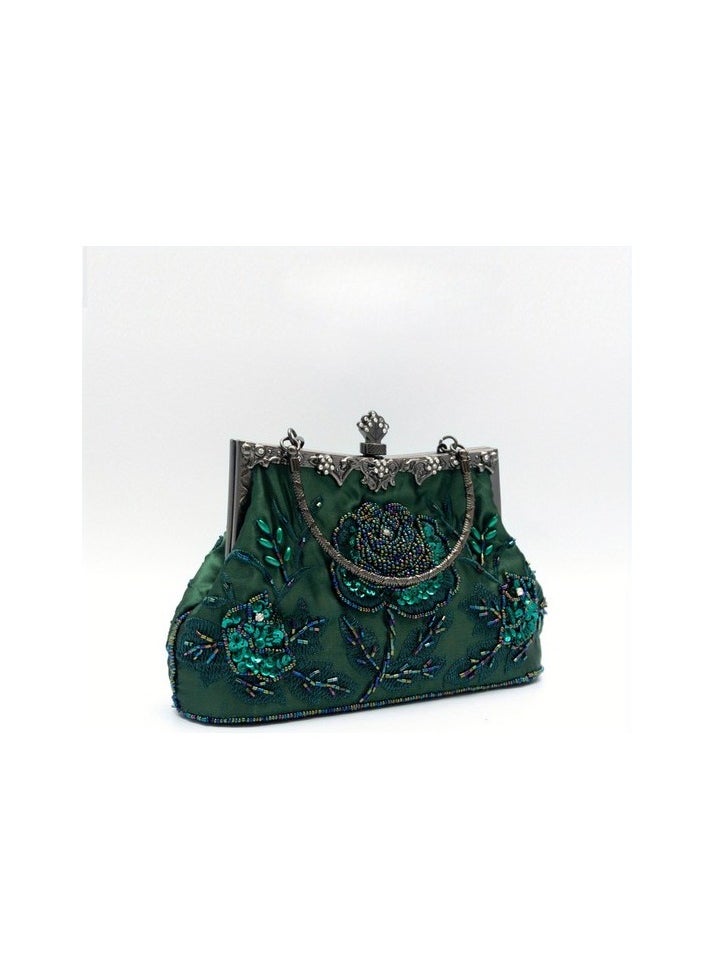 Tcherchı Vintage Bead Bleach Bag, Elegant Colour:Green Sizes:1