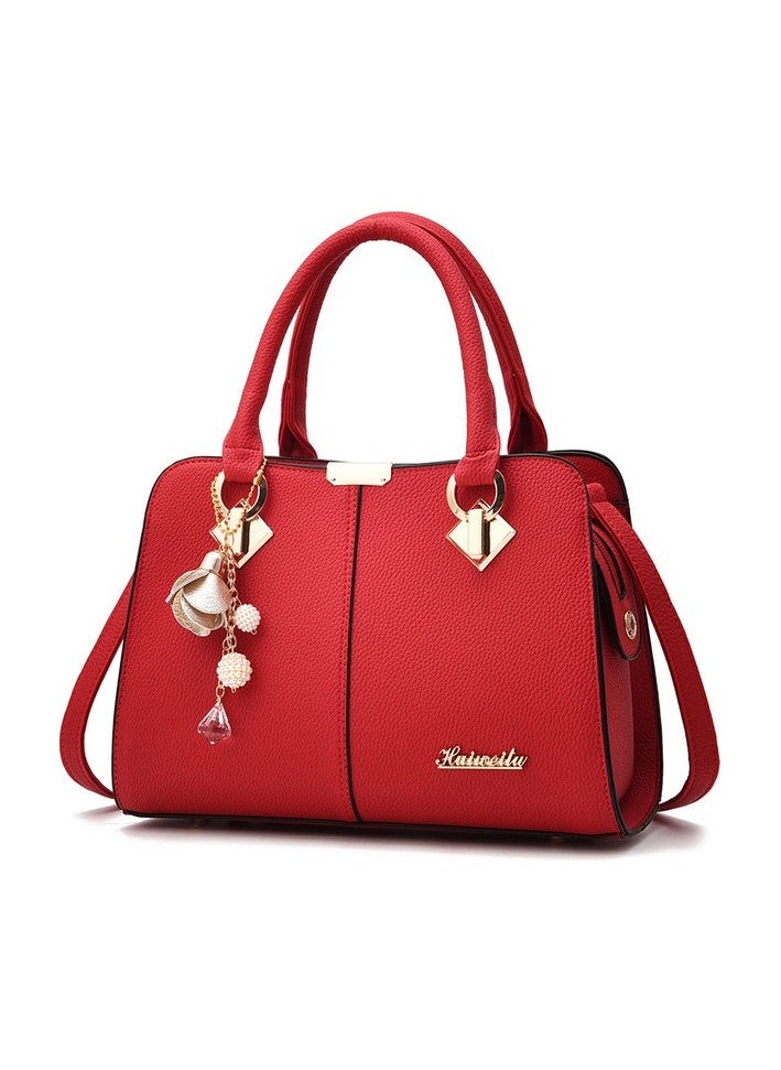 Women's Bag 2023 New High-End atmosphere Fashion Women's Bag Trendy Shoulder Hanger bag (abroad Colour:Red Colour:Green