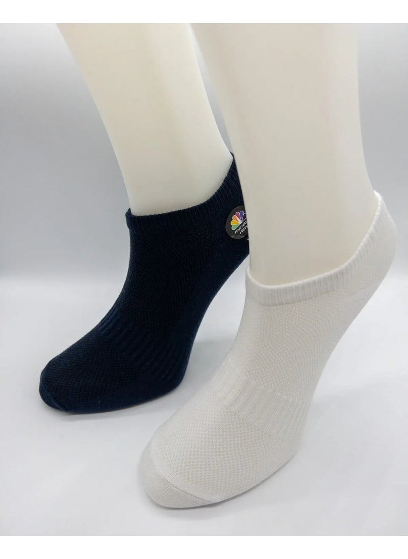 Premium 12 Pair Unisex Ventilated Combed Cotton Invisible Sports Socks