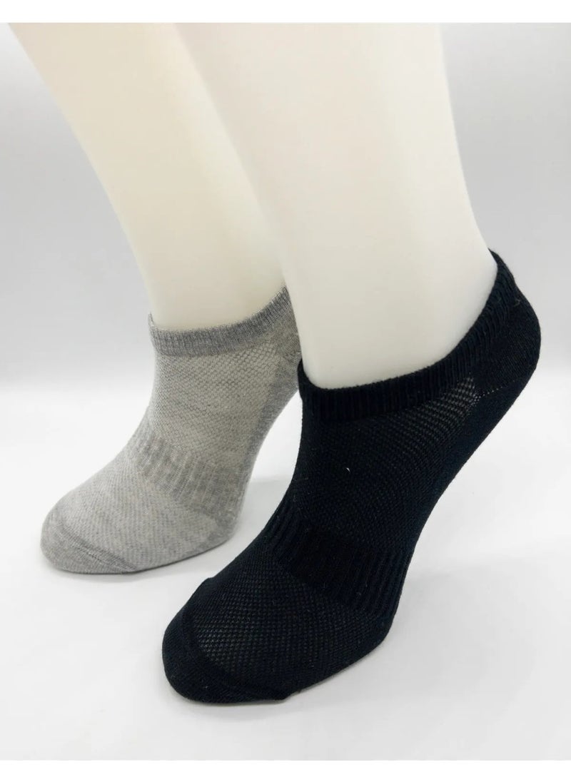 Premium 12 Pair Unisex Ventilated Combed Cotton Invisible Sports Socks