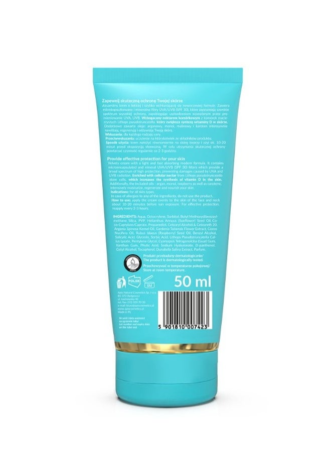 Face sunscreen with cellular nectar SPF 30