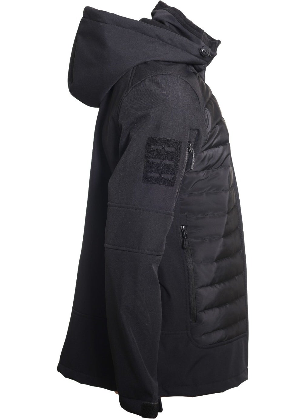 4 Pocket Front Quilted Softshell Coat Jacket