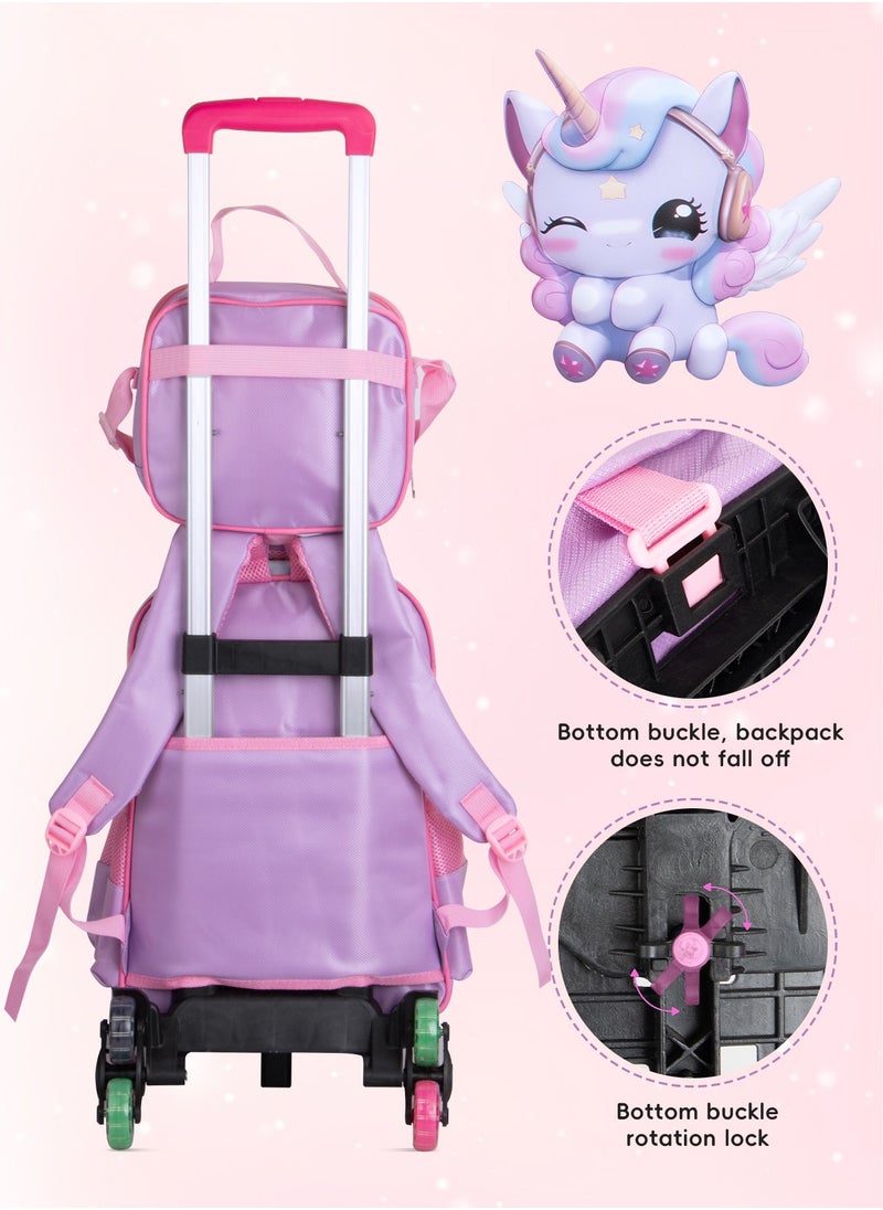 Children School Bag Student Backpack with Reflective Strip Design & Padded Adjustable Shoulder Strap Large volume Waterproof Bookbag and for 3-10 Year Boys Girls Elementary Kindergarten(Unicorn)