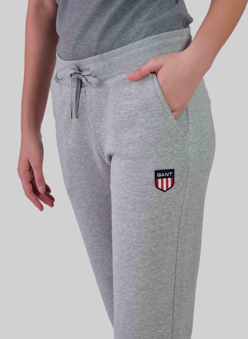 Regular Fit Retro Shield Sweat Pants