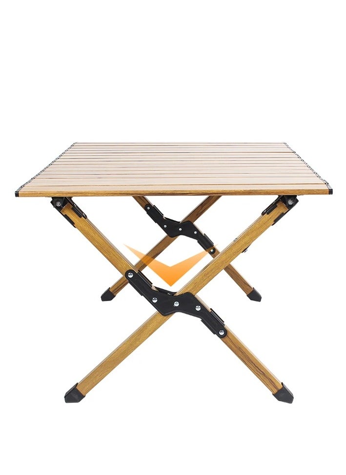 Folding Camping Table for Tourism, Outdoor Folding Table with Metal Camping Picnic Table, Convenient to Carry