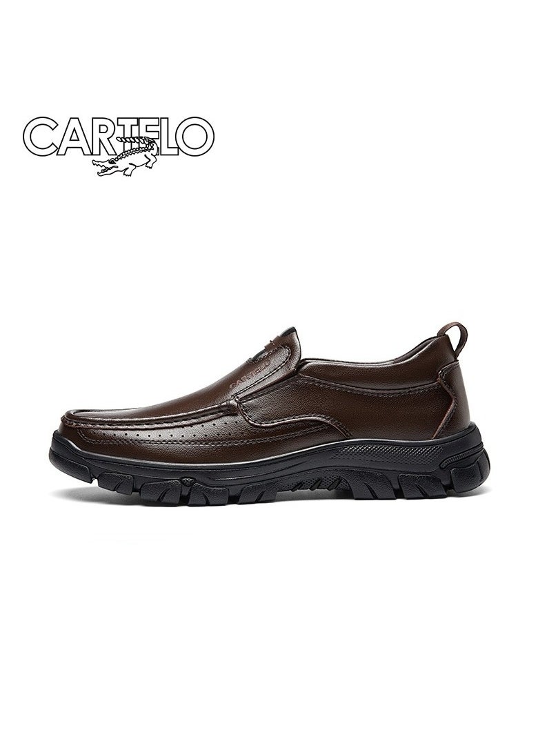 New CARTELO Comfortable Soft Soled Leather Shoes